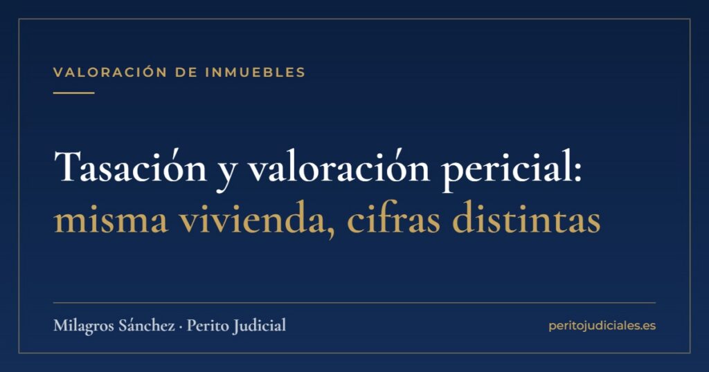 Tasación y valoración pericial: misma vivienda, cifras distintas
